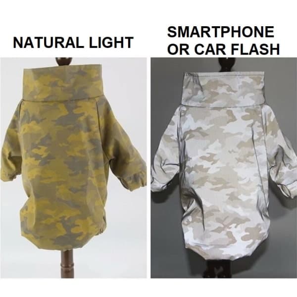 SDG Camo Matching Dog And Owner Reflective Windbreaker Jackets - thumbnail 7