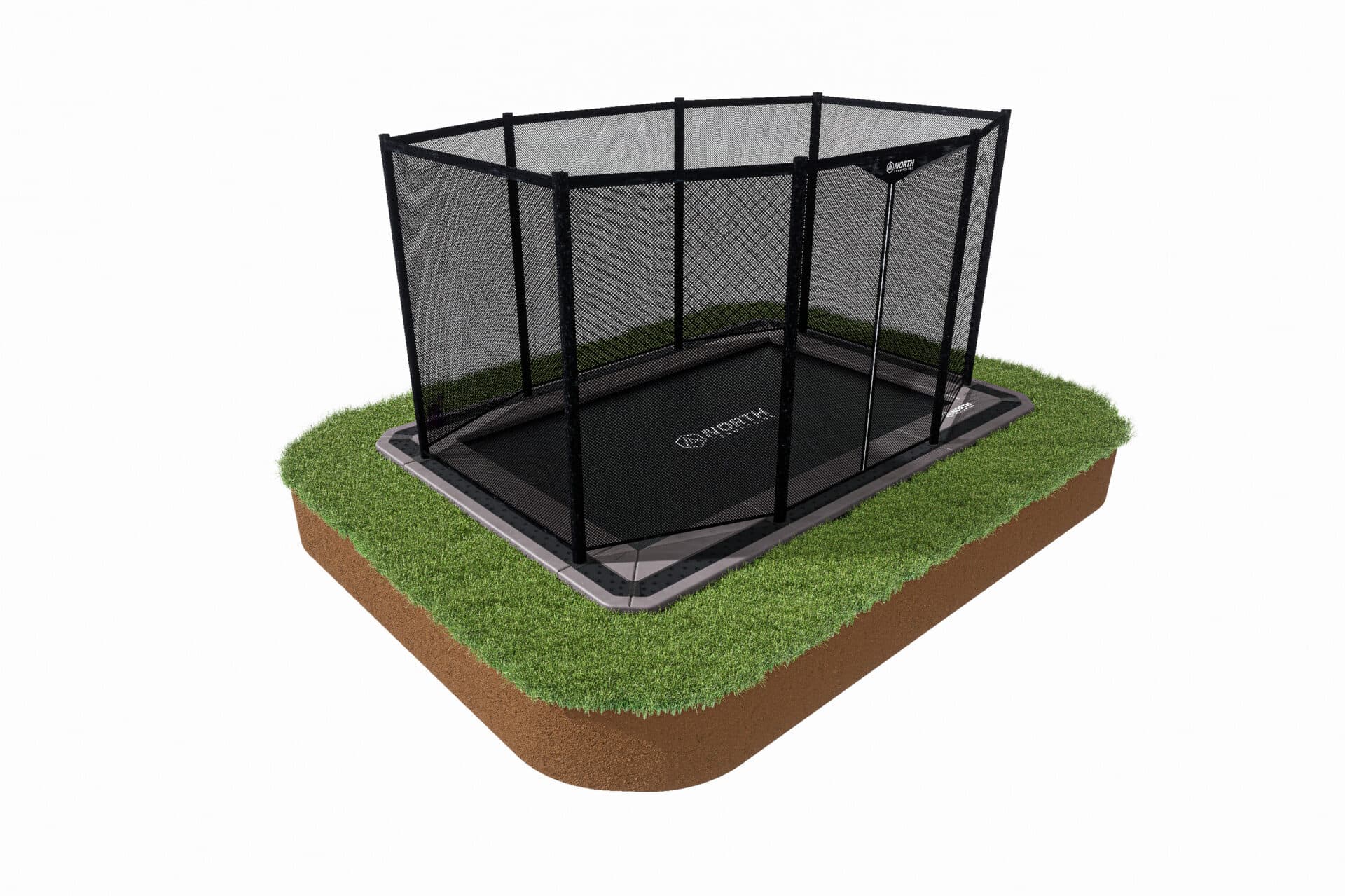 12′ x 8′ North Trampoline Enclosure Net