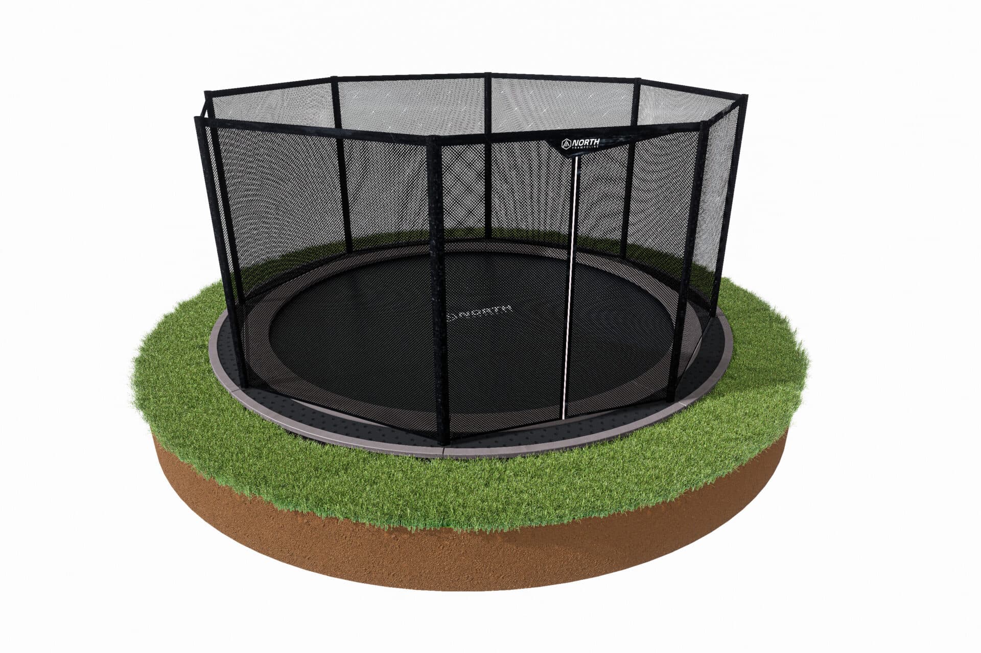 14′ Round North Trampoline Enclosure Net