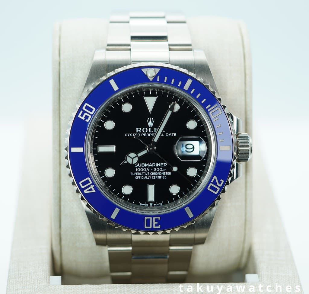 Rolex 126619LB SUBMARINER 41 18K WHITE GOLD BLUE BEZEL 2022 WARRANTY FULL SET