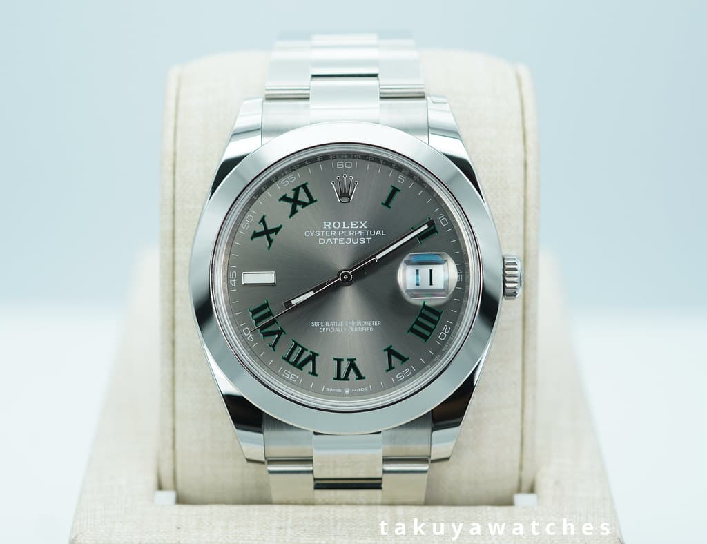 BRAND NEW Rolex 126300 DATEJUST 41 WIMBLEDON DIAL OYSTER BAND 2026 FULL SET