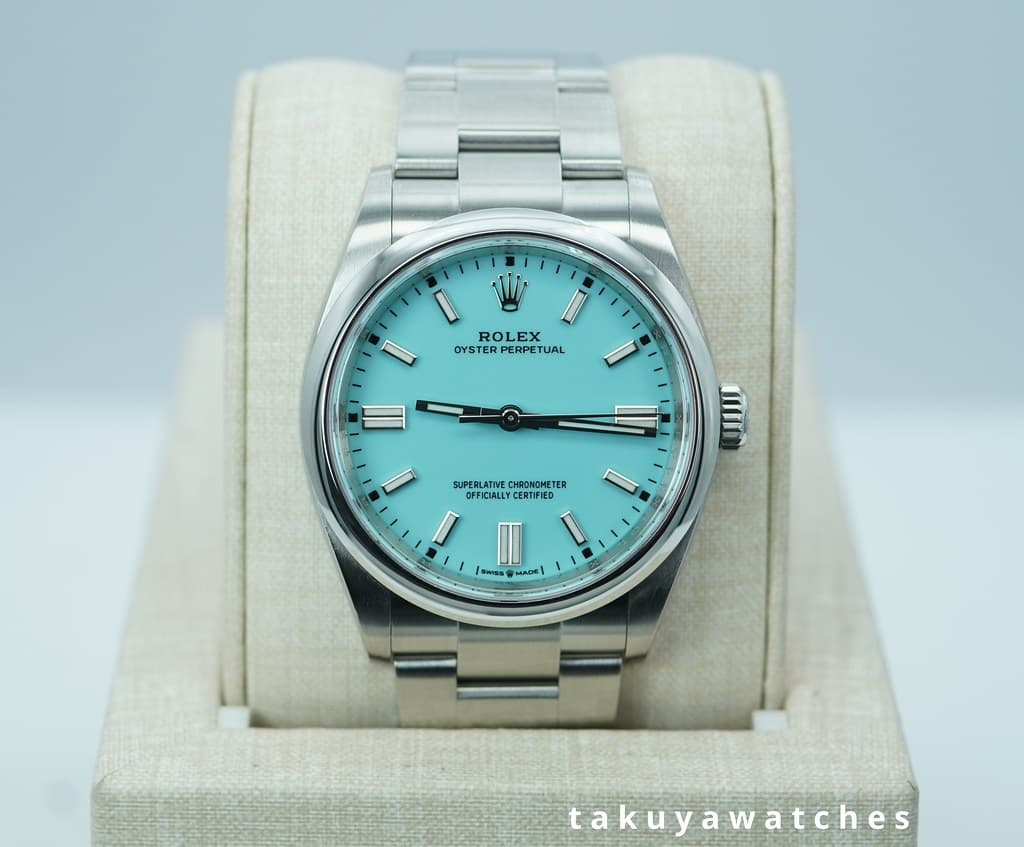 Rolex 126000 OYSTER PERPETUAL 36 TIFFANY TURQUOISE DIAL 2020 FULL SET