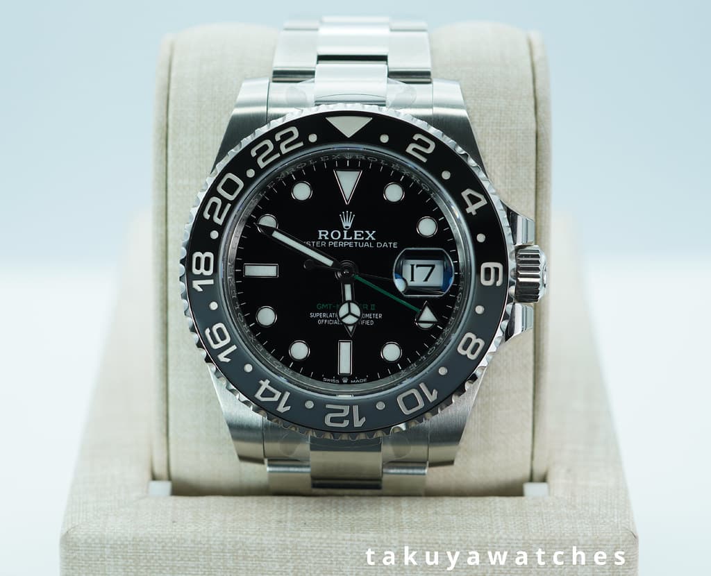 BRAND NEW Rolex 126710GRNR GMT MASTER II BLACK GREY BEZEL OYSTER BAND 2026 FULL SET