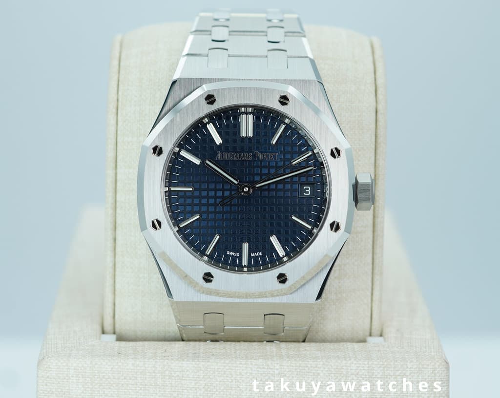 BRAND NEW Audemars PIGUET ROYAL OAK 15550ST BLUE DIAL 37MM 2026 WARRANTY FULL SET