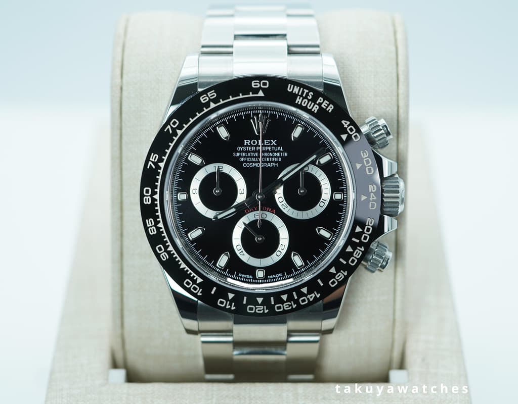 Rolex 116500LN COSMOGRAPH DAYTONA STEEL CERAMIC BEZEL BLACK DIAL 2023 WARRANTY FULL SET