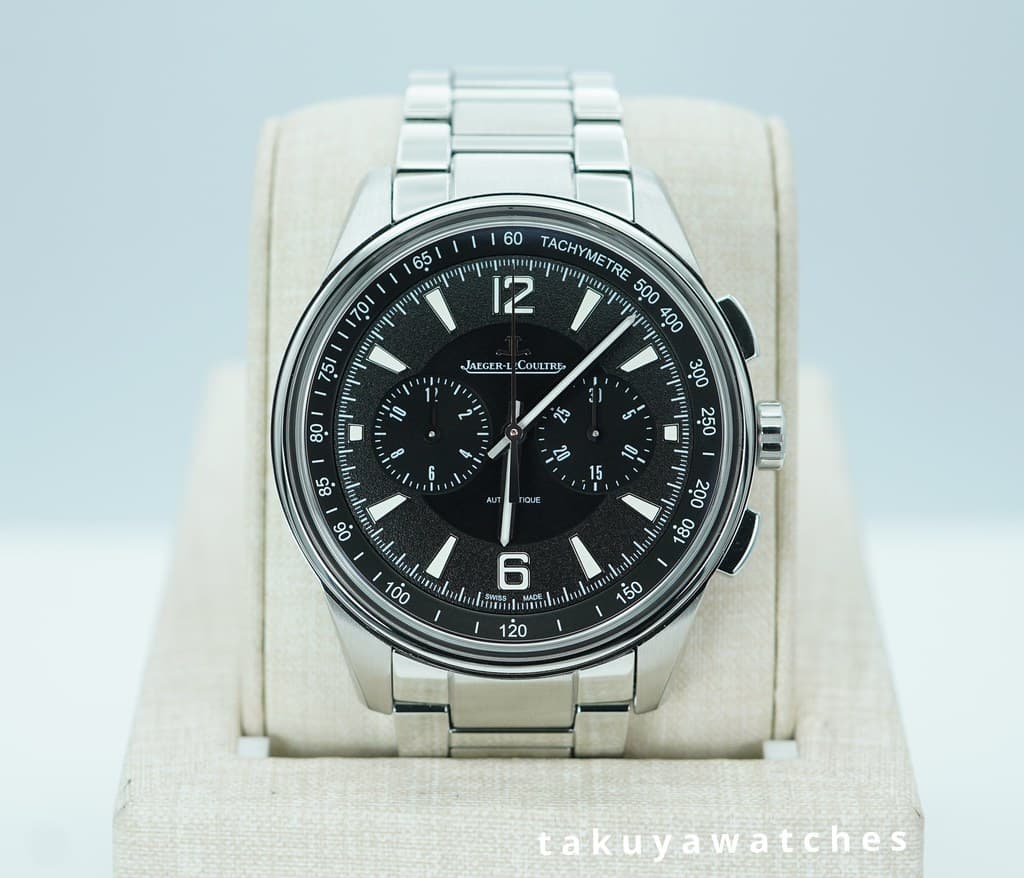 Jaeger-LeCoultre POLARIS CHRONOGRAPH STEEL BLACK DIAL 42MM FULL SET