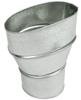 4″ Oval to 3″ Round Duct Adapter (WhisperValue DC Compatible)