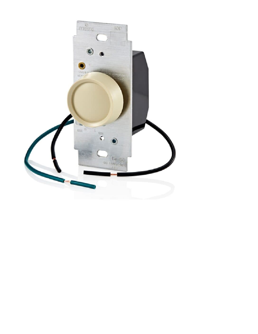 Leviton Rotary Fan Speed Control Switch, 5A, Full Range, Single Pole, Ivory - thumbnail 2