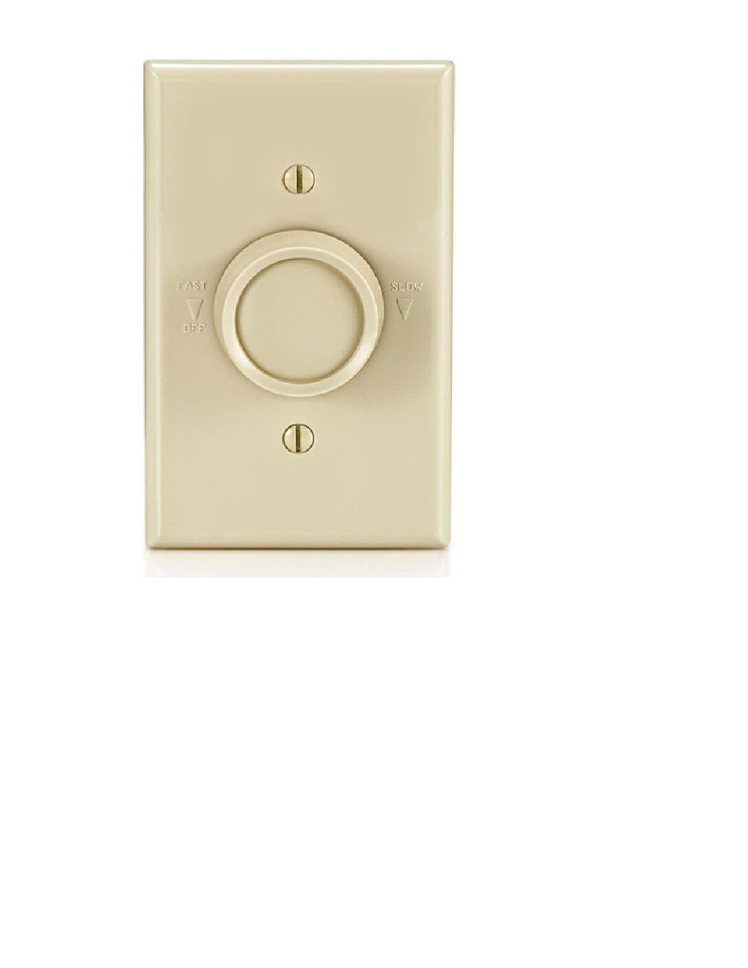Leviton Rotary Fan Speed Control Switch, 5A, Full Range, Single Pole, Ivory - thumbnail 3