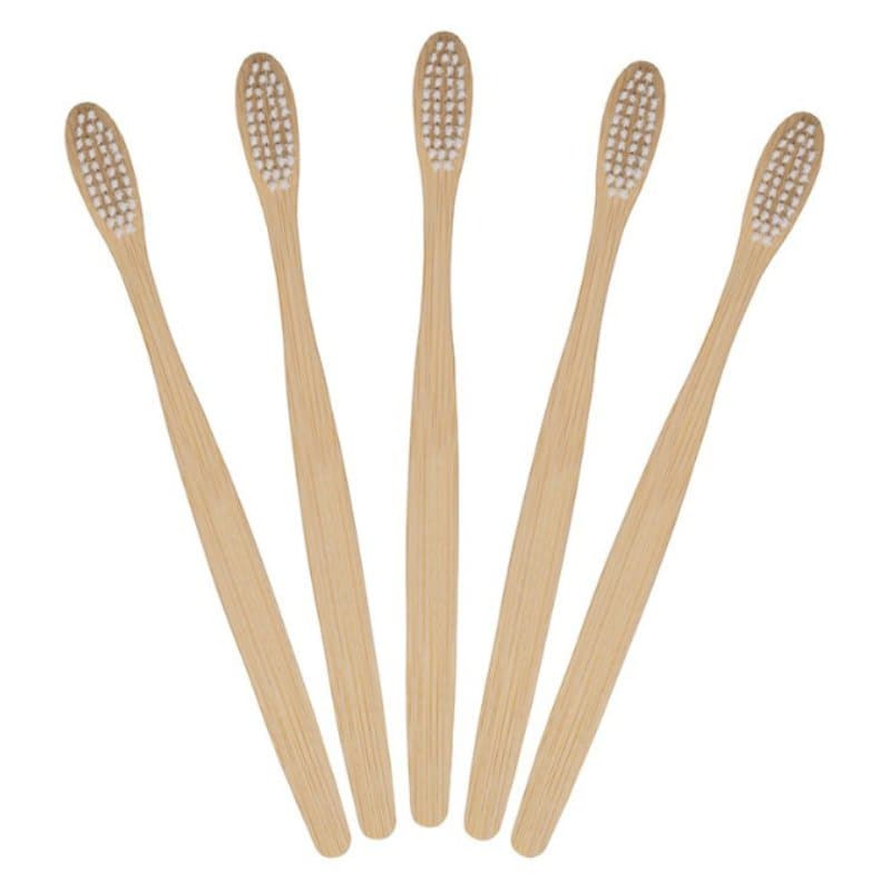 Adult Bamboo Toothbrushes 12 Pack