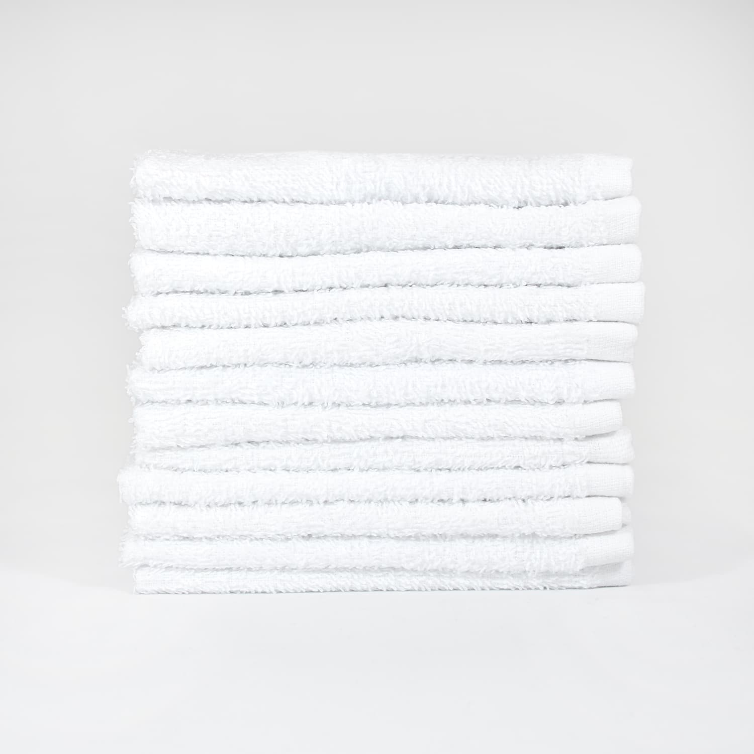 12×12 Standard White Washcloths – 1 lb/dz - thumbnail 2