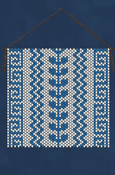 W101 – Greek Key Mini Square Beaded Banner Pattern - thumbnail 2