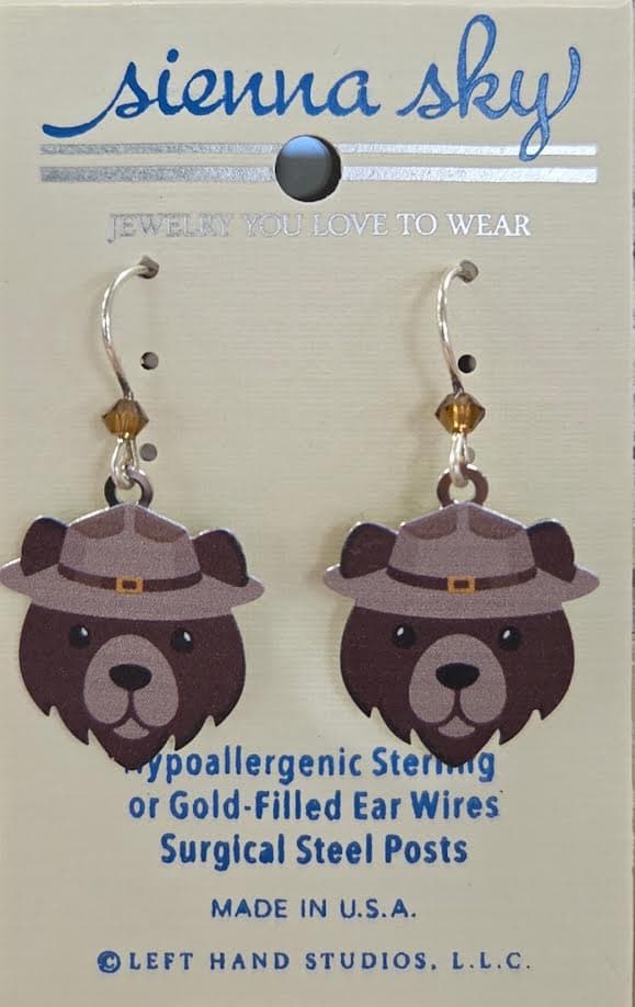 SS Ranger Bear Earrings