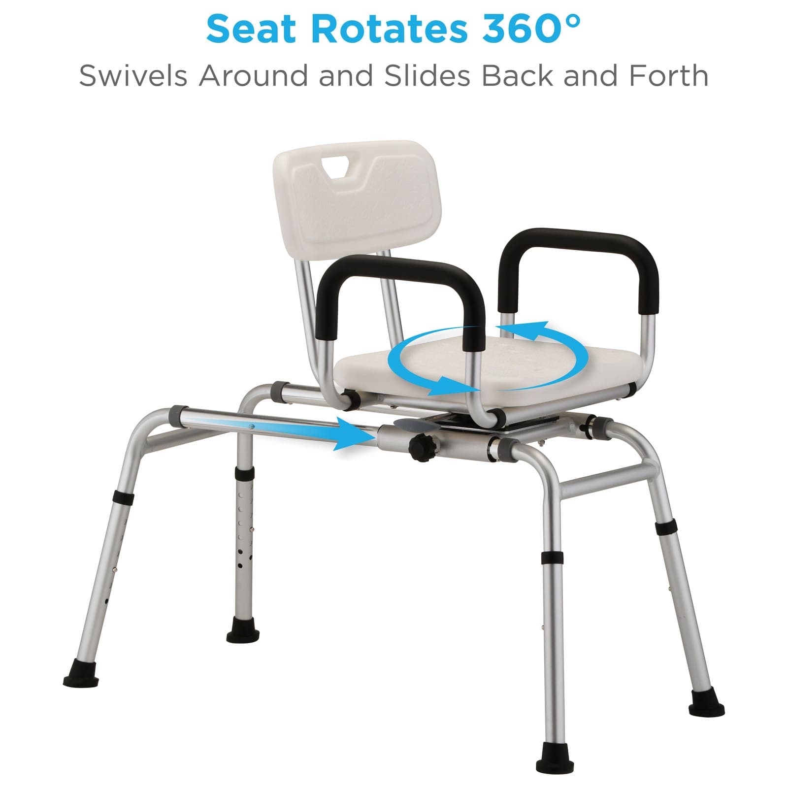 Sliding Swivel Seat Transfer Bench - thumbnail 3