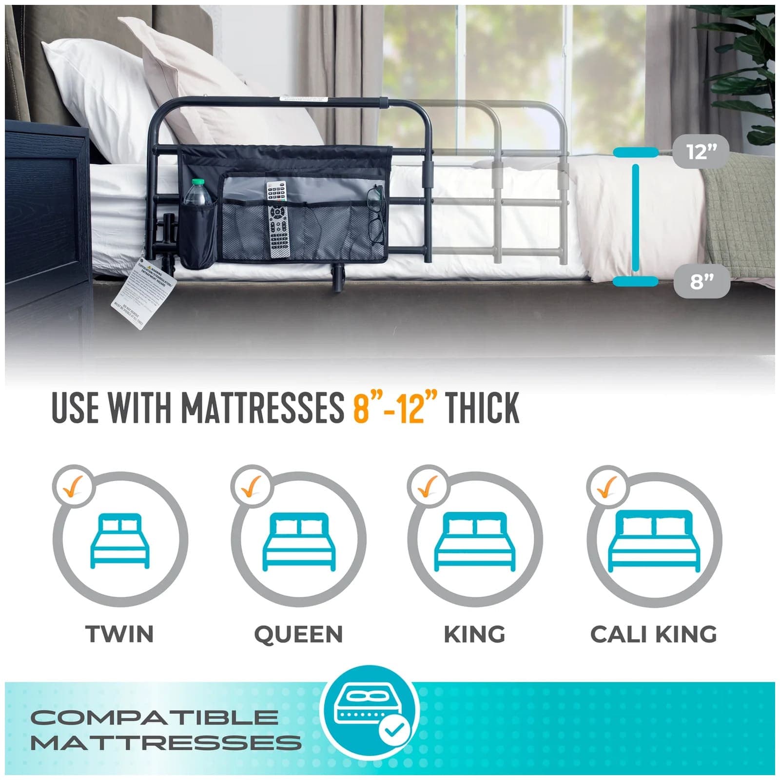 Wonder Pivot Bed Rail - thumbnail 2