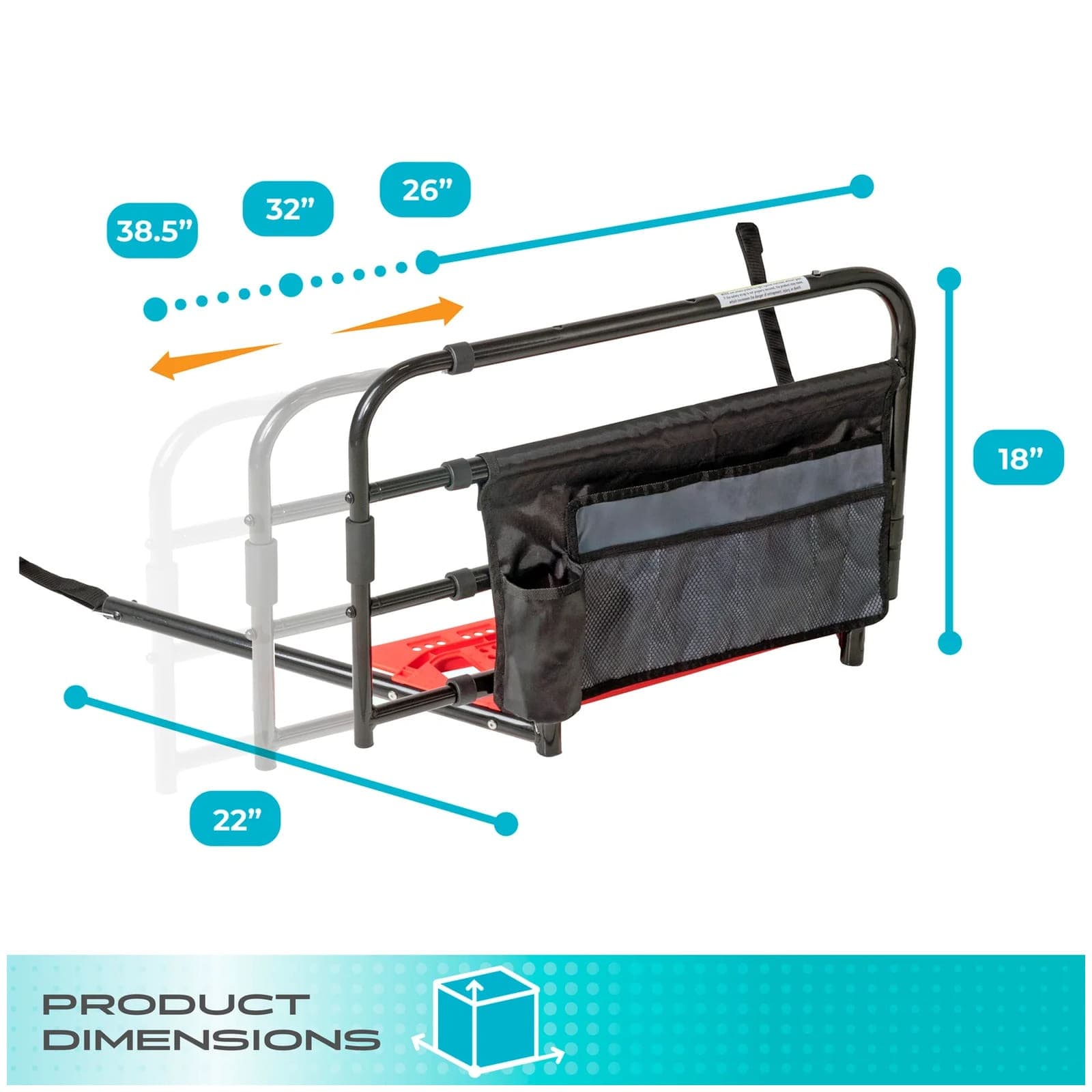 Wonder Pivot Bed Rail - thumbnail 8