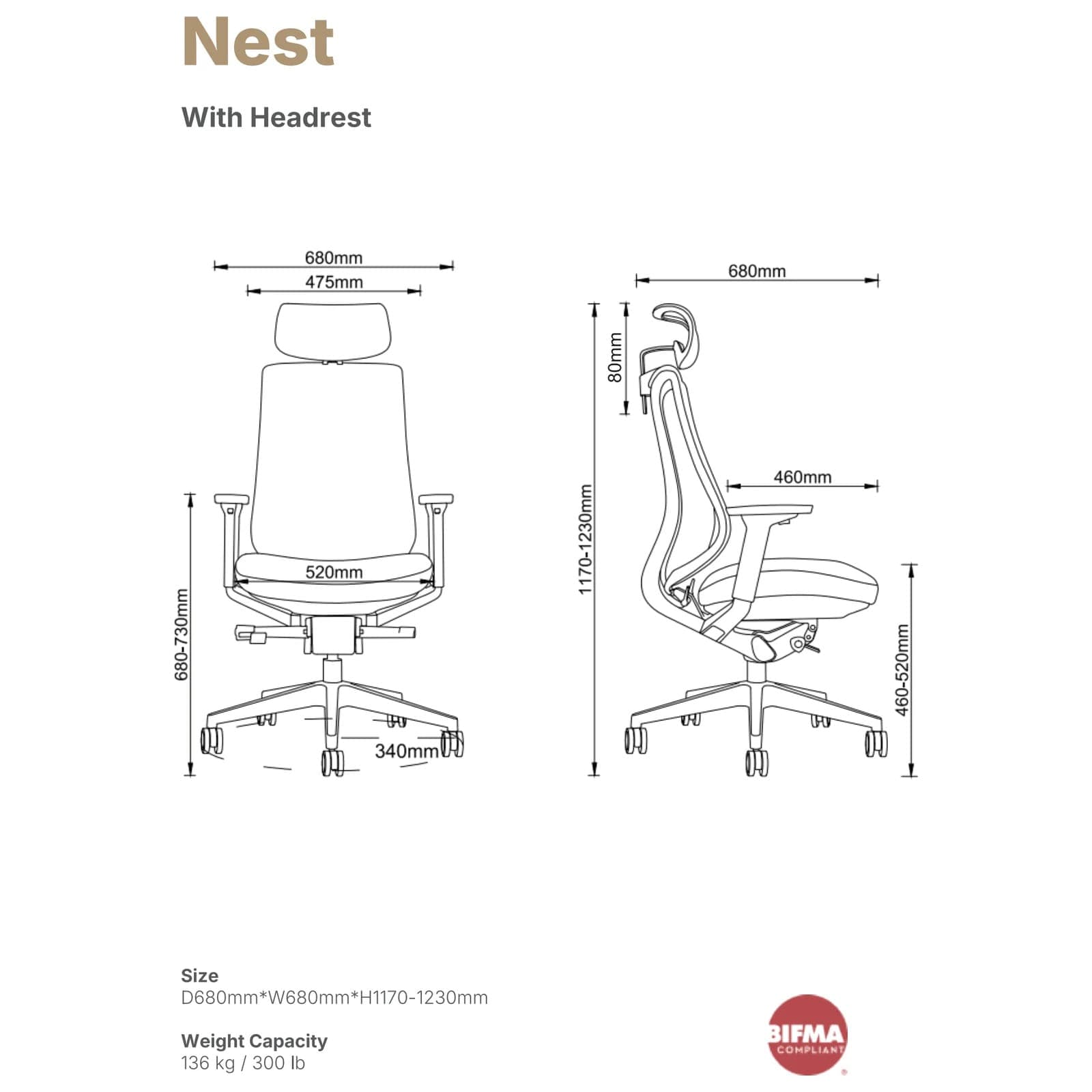 Nest Office Chair - thumbnail 10