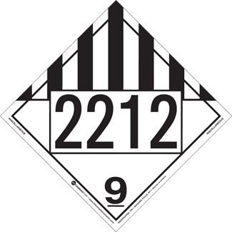 UN 2212, Hazard Class 9 – Miscellaneous Dangerous Goods, Tagboard