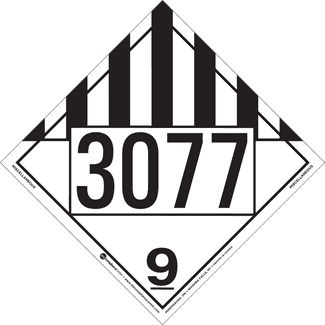 UN 3077, Hazard Class 9 – Miscellaneous Dangerous Goods, Tagboard