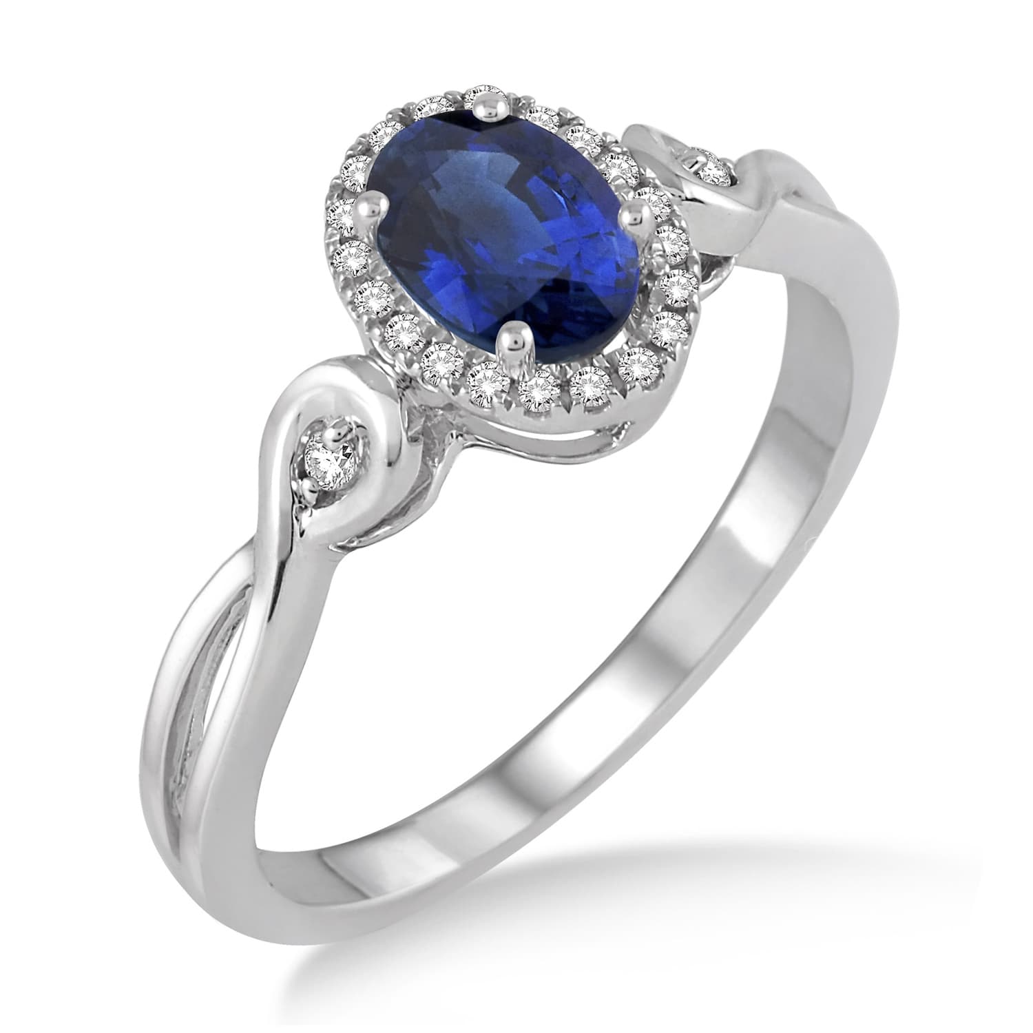 Oval Sapphire & Diamond Ring