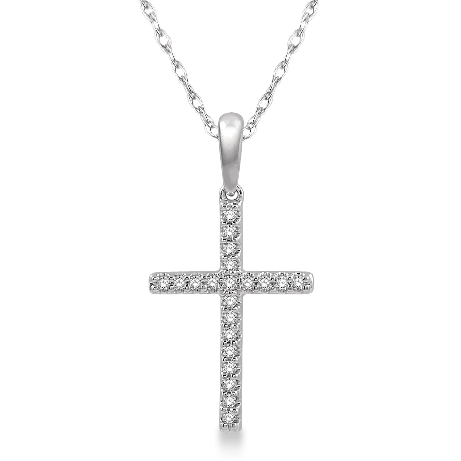 Diamond Cross Fashion Pendant