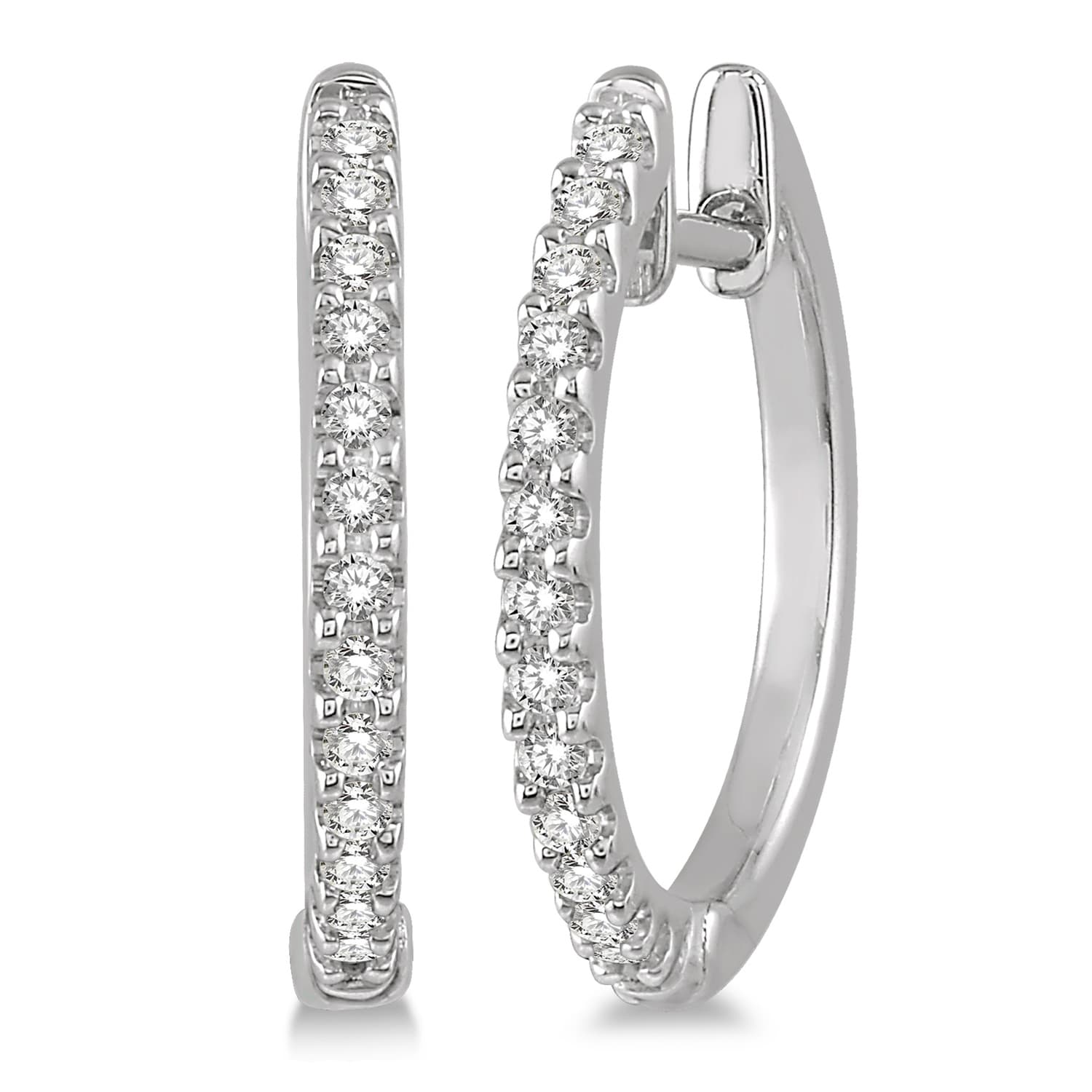 Diamond Hoop Earrings