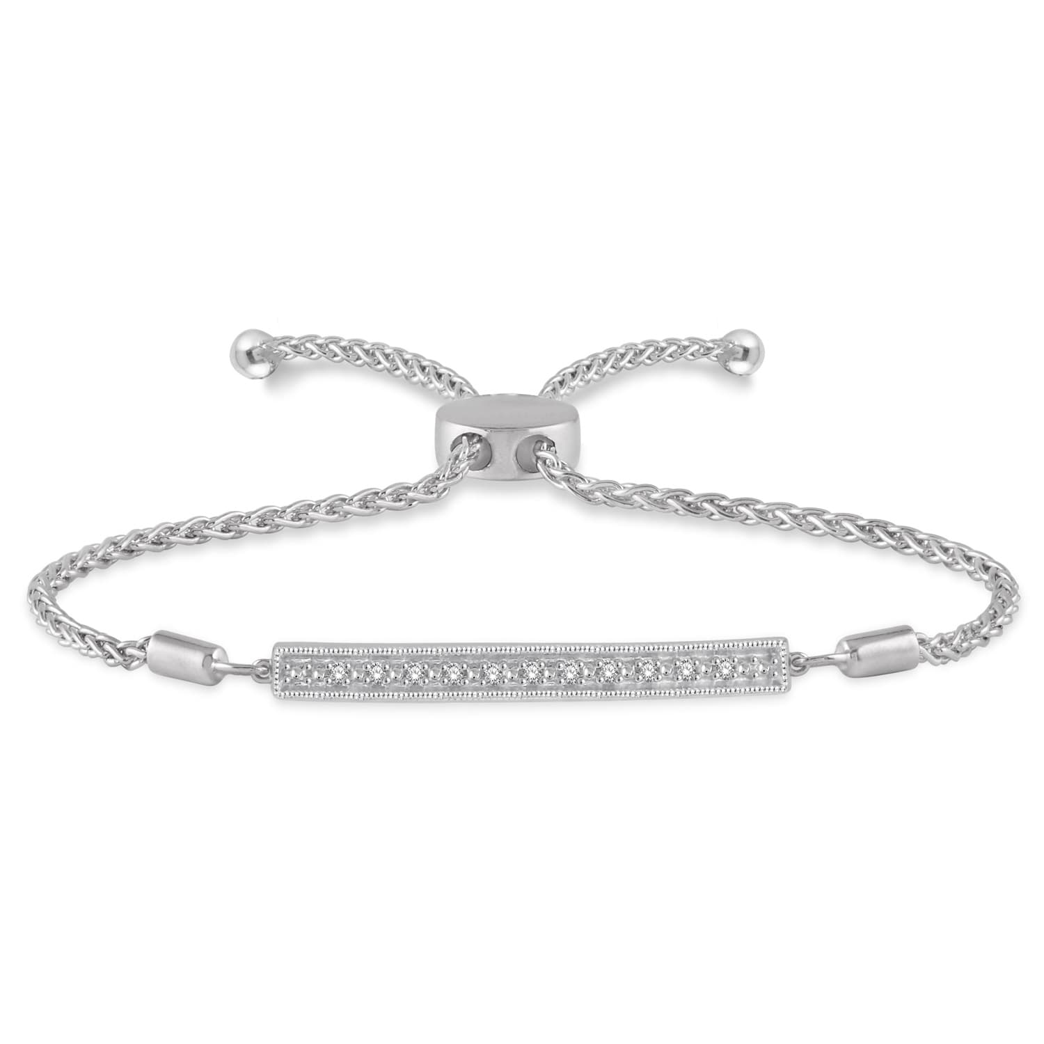 Diamond Bar Lariat Bracelet