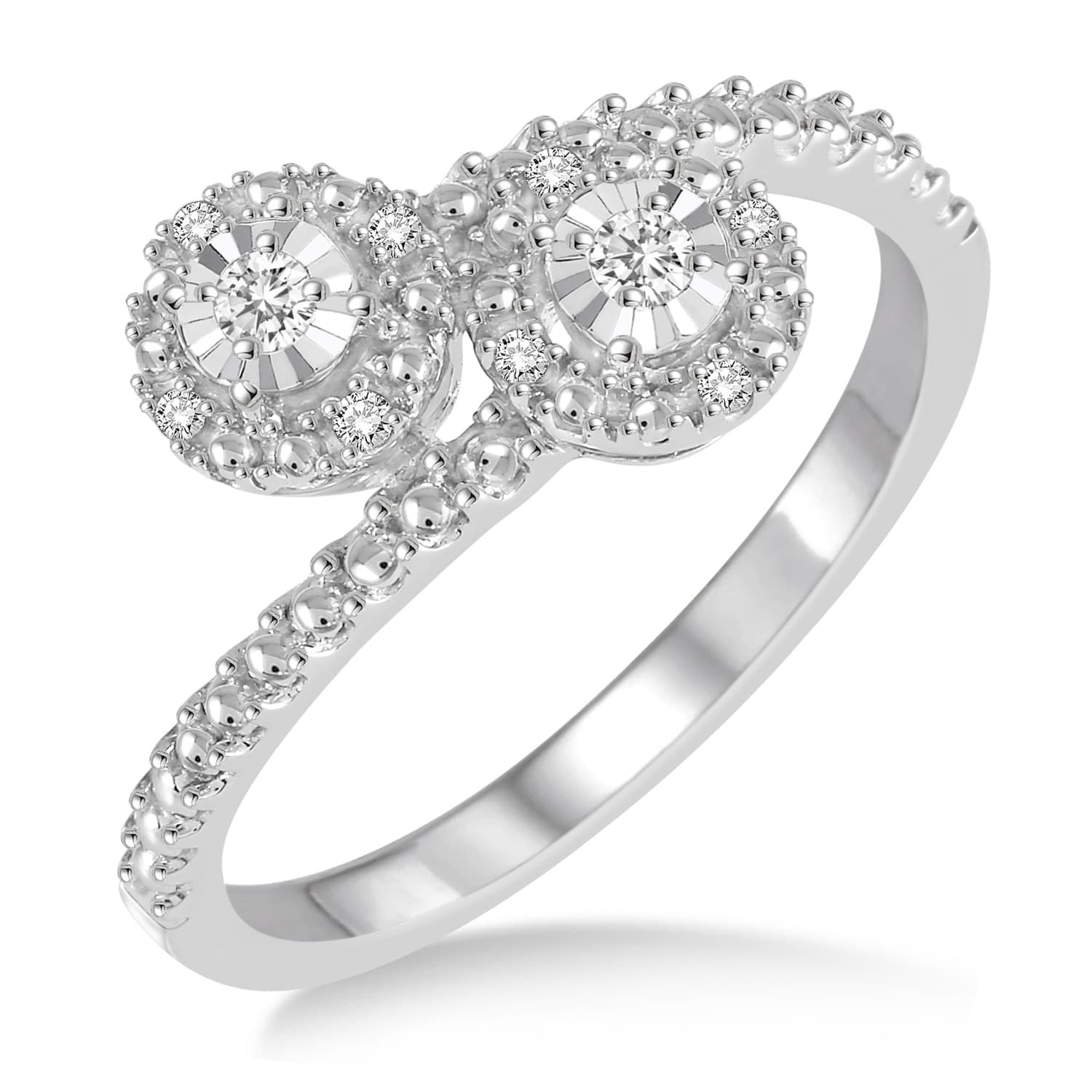 Diamond 2 Stone Ring