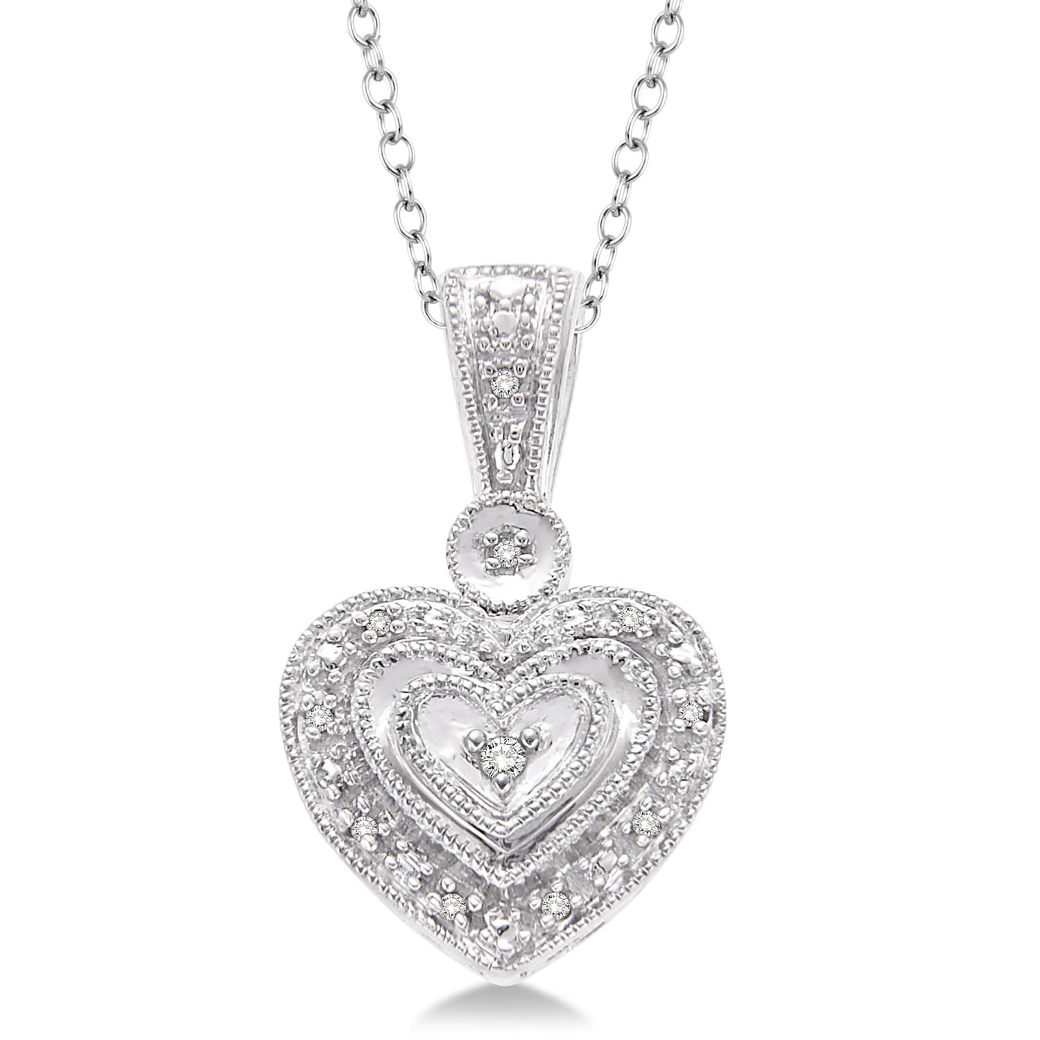 Diamond Heart Fashion Pendant