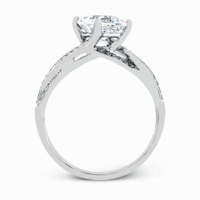Twisted Band Princess Diamond Wedding Set - thumbnail 2