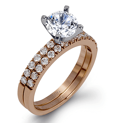 Solitaire Engagement Ring Wedding Set - thumbnail 3