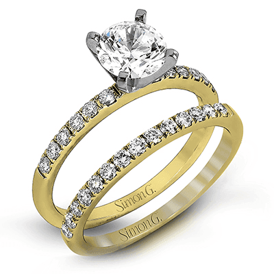 Solitaire Engagement Ring Wedding Set - thumbnail 2