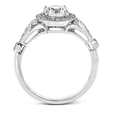 Vintage Halo Engagement Ring - thumbnail 2