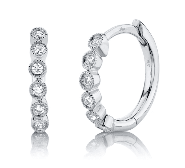 Diamond Huggie Earrings
