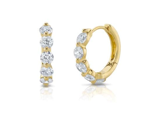 Diamond Huggie Earring