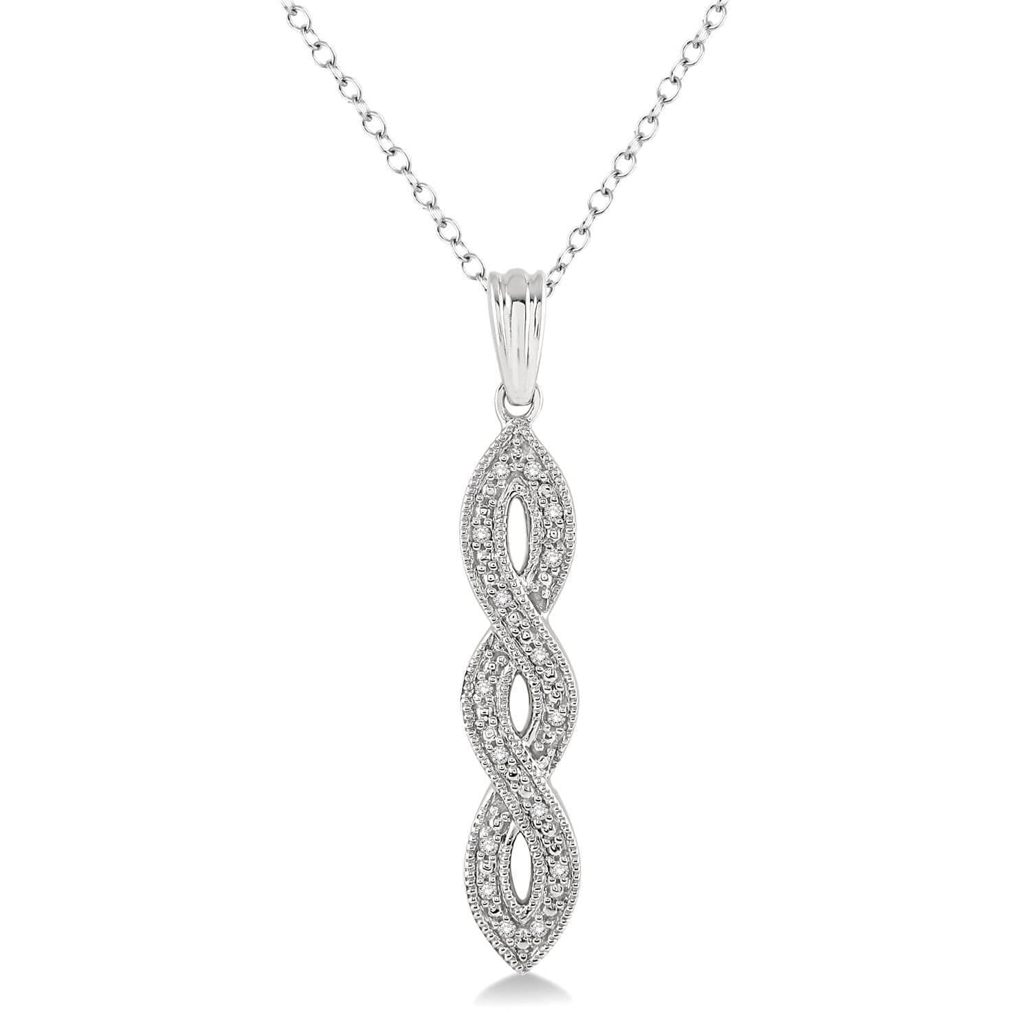 Silver Diamond Fashion Pendant