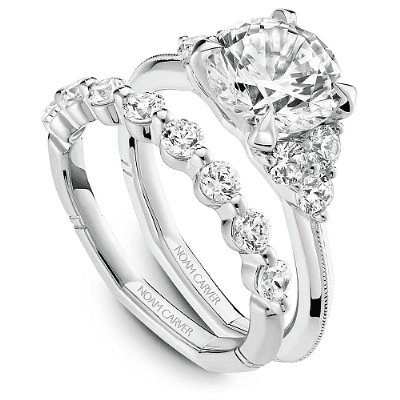 Vintage Floral Engagement Ring - thumbnail 3