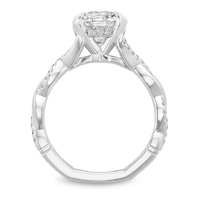 Twisted Diamond Engagement Ring - thumbnail 2