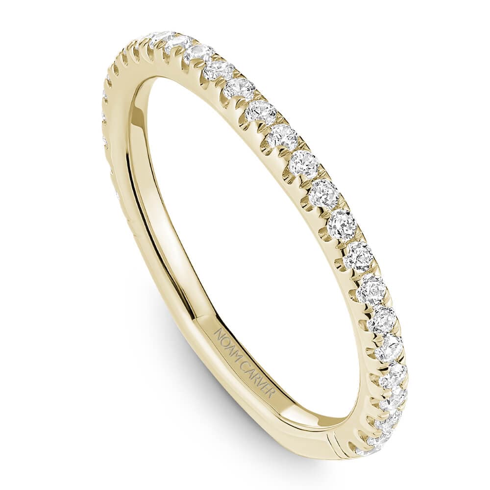 Pave Diamond Wedding Band