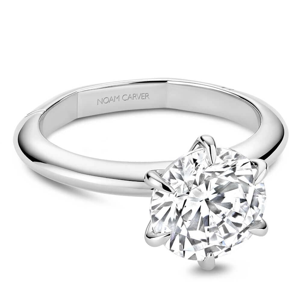 Solitaire Diamond Engagement Ring - thumbnail 4