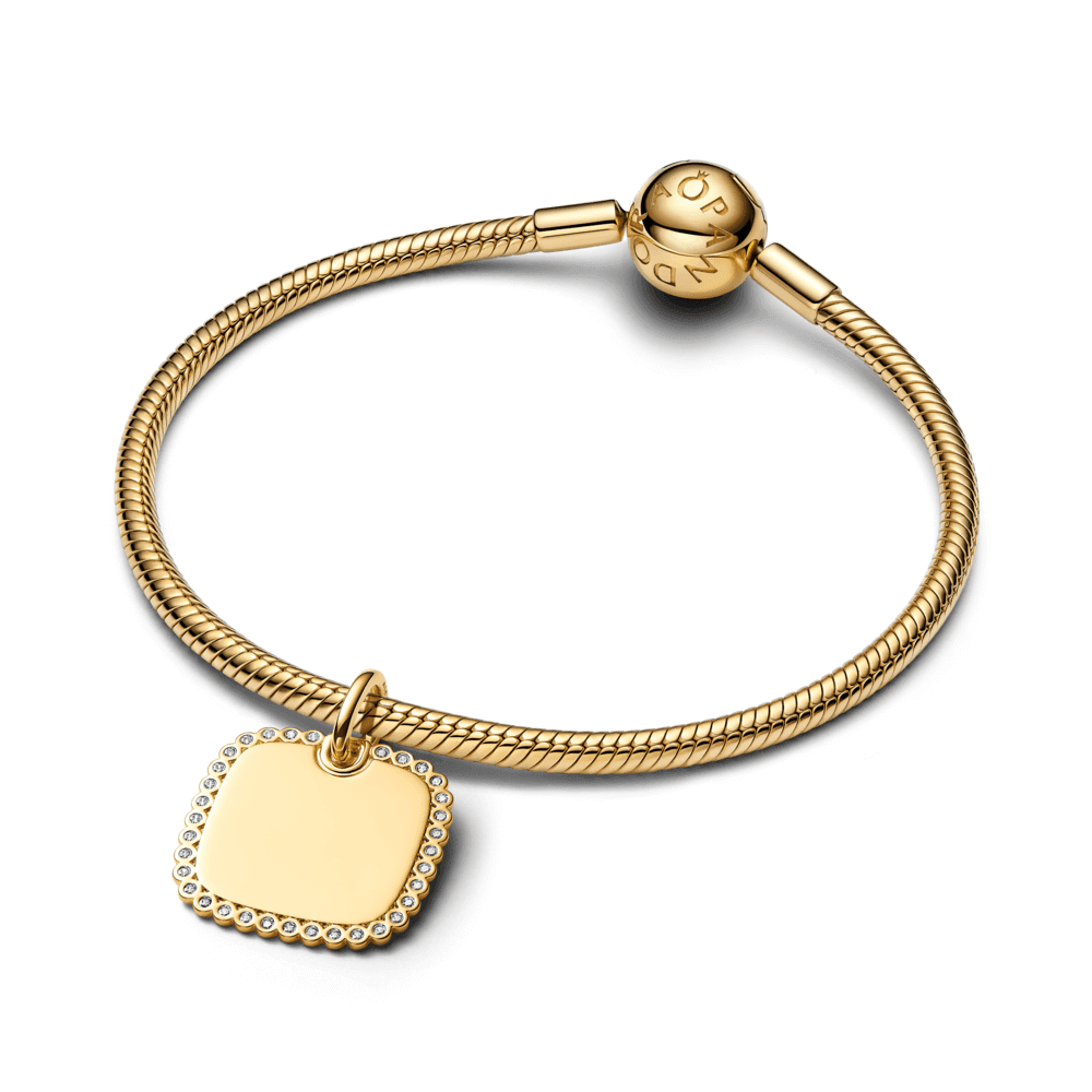 Engravable Square Tag Pendant - thumbnail 2