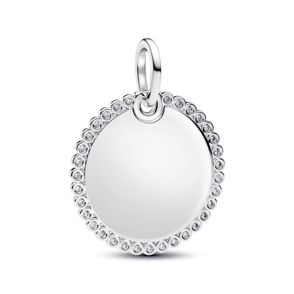 Engravable Round Tag Pendant