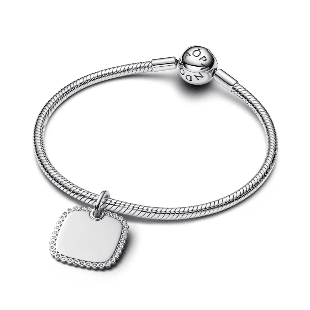 Engravable Square Tag Pendant - thumbnail 2
