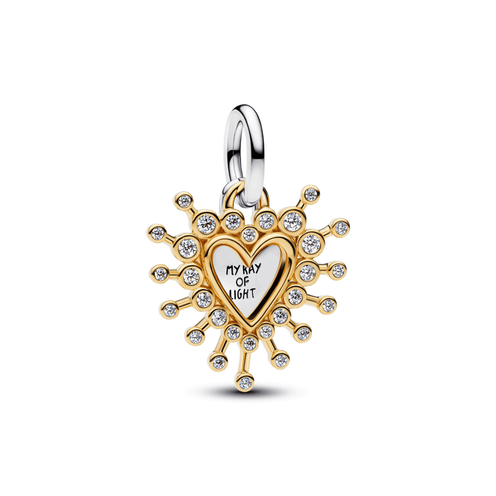 Radiant Heart Double Dangle Charm