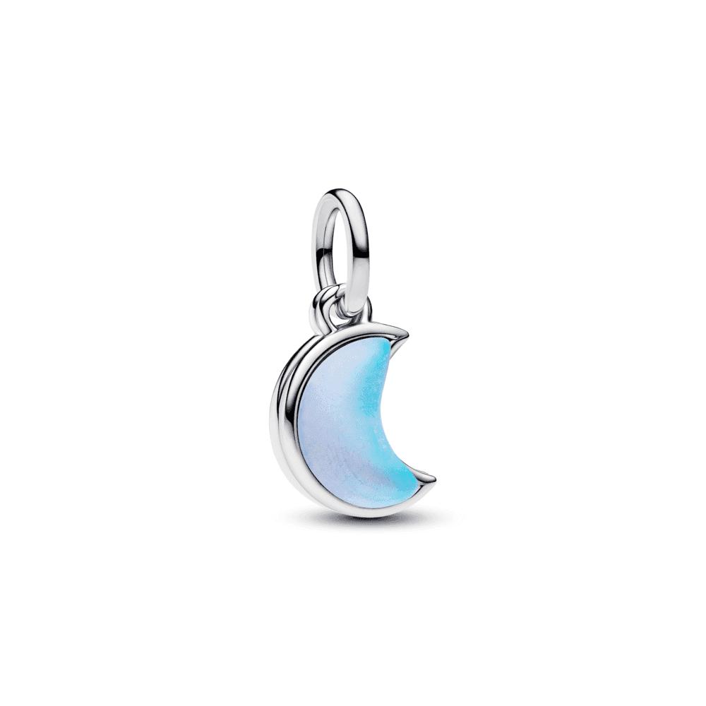 Crescent Moon Double Dangle Charm