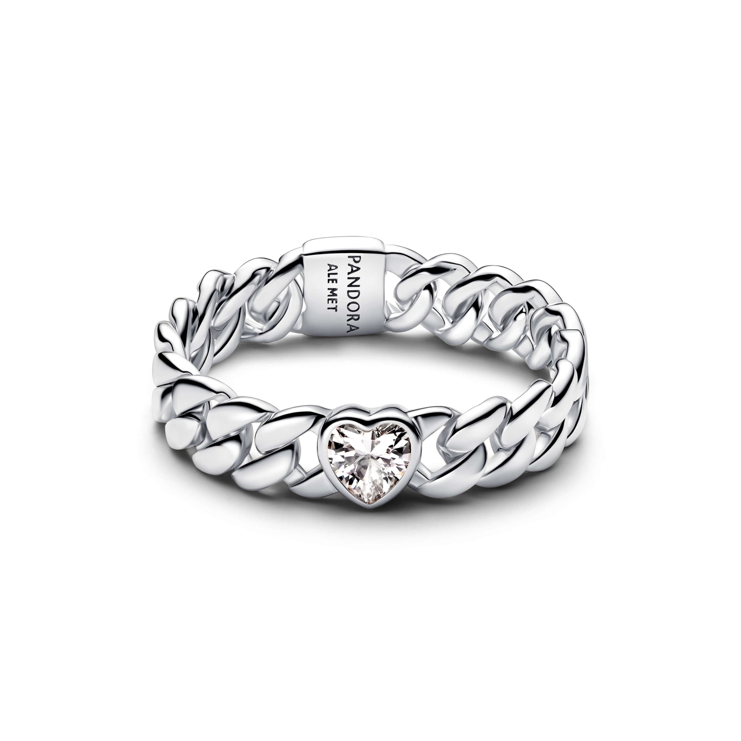 Heart Cuban Chain Ring