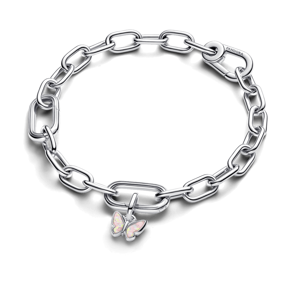 Pink Butterfly Mini Dangle Charm - thumbnail 2