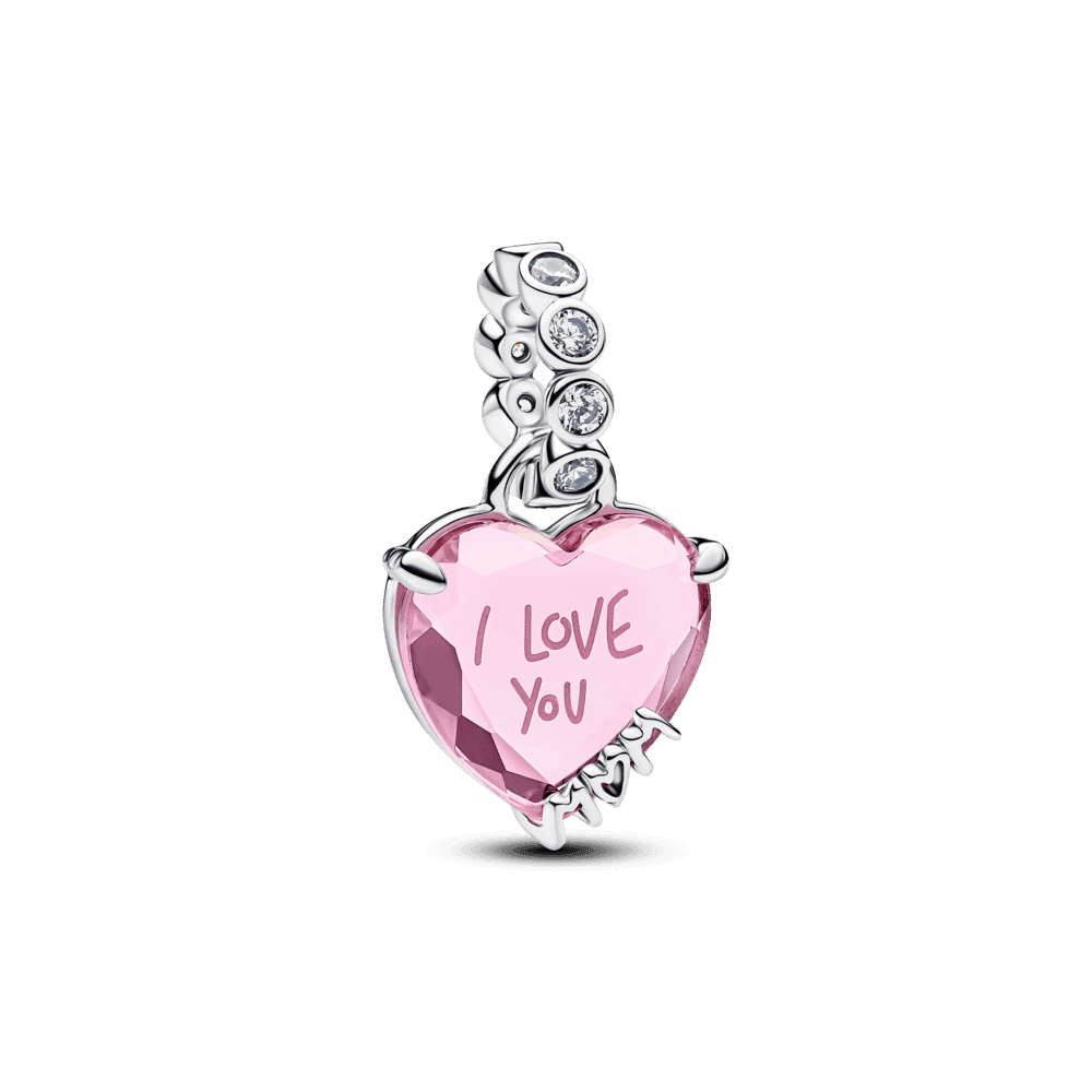 I Love You Mom Dangle Charm