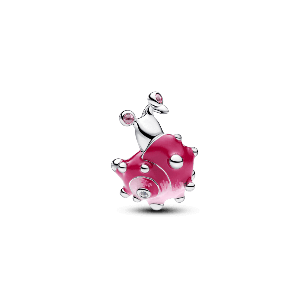 Pink Snail Charm