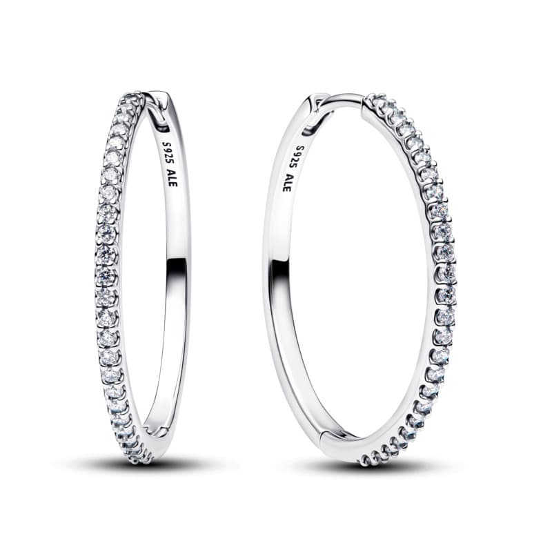 Sparkling Hoop Earrings